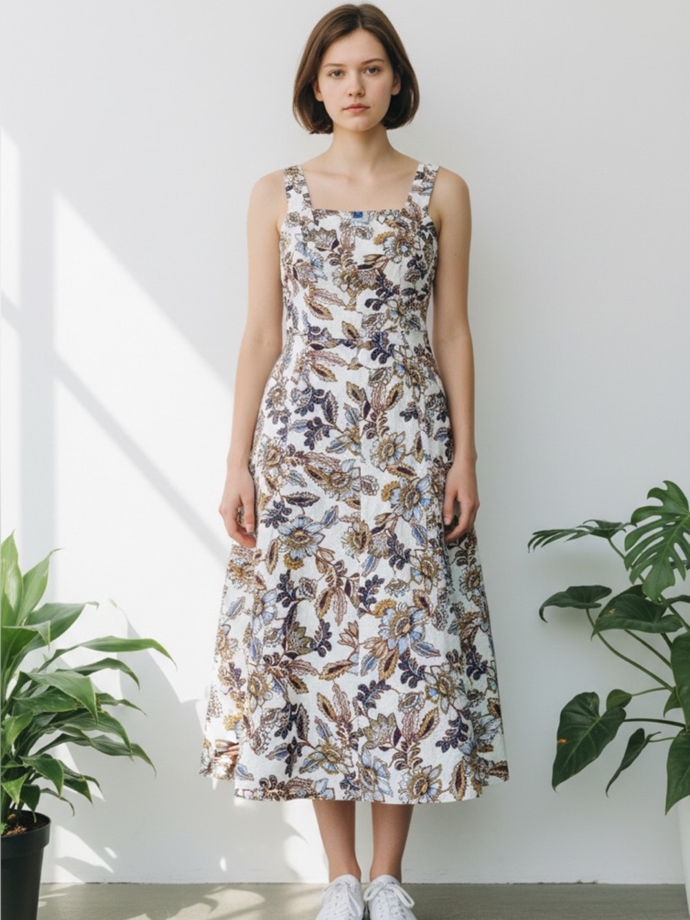 Old Navy Floral Midi Dress | M | Boho | Casual